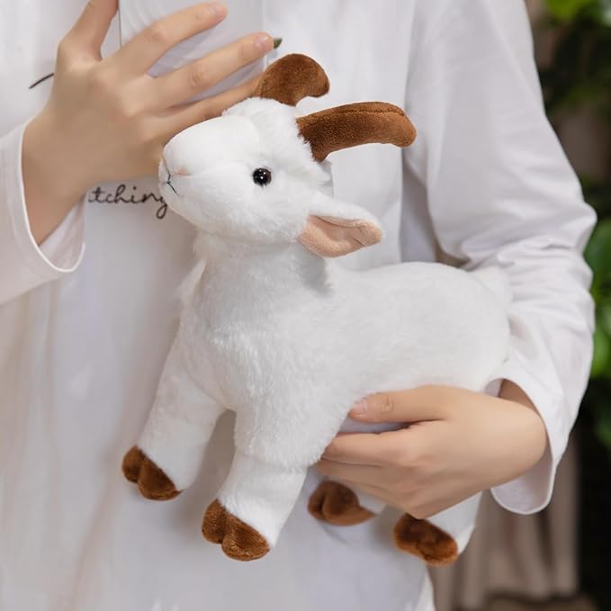 Goat Stuffed Animals- Soft Goat Plush Toy,12 Inch Unique Plushie Toy Adorable Doll for Kids Boys Girls