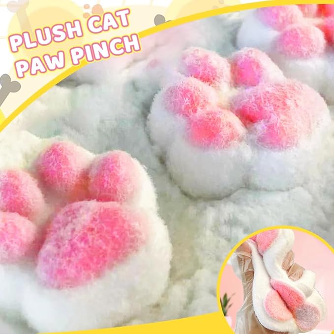 Cat Paw Squeeze Toys, 2026 New Cat Paw Fidget Toy, Soft Cat Paw Sensory Toy for Desk, Cute Cat Paw Squishy for Stress Relief (Style-A)