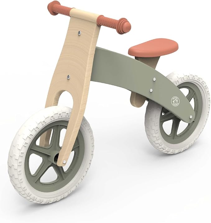 Speedy Monkey Wooden Balance Bike – Ergonomic Design with Cushioned Seat & Low Stride Frame, Safe & Comfortable for Toddlers, Develops Motor Skills & Balance, Ideal for Ages 3-6, Bike for Beginners