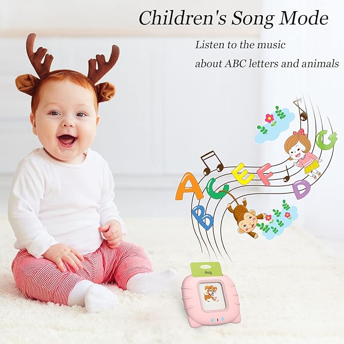 Toddler Learning Toys for 2 3 4 5 Year Old Boys and Girls, Autism Sensory Toys for Autistic Children, Speech Therapy Toys, 112 Cards - 224 Sight Words Talking Flash Cards