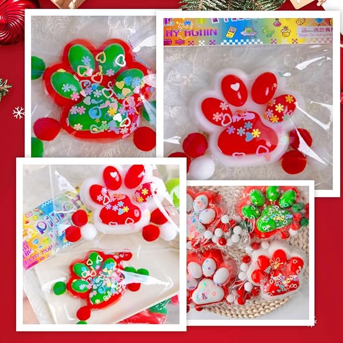 Cat Paw Squeeze Toys, 2026 New Cat Paw Fidget Toy, Soft Cat Paw Sensory Toy for Desk, Cute Cat Paw Squishy for Stress Relief (Style-F)