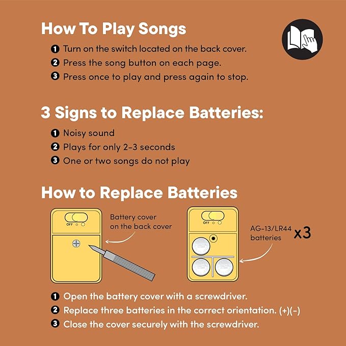 Praise The Lord Christian Sound Books for Kids - Christmas, Baptism, Christening, Dedication Gifts for Boys and Girls - Religious Toys, Music Books for Toddlers