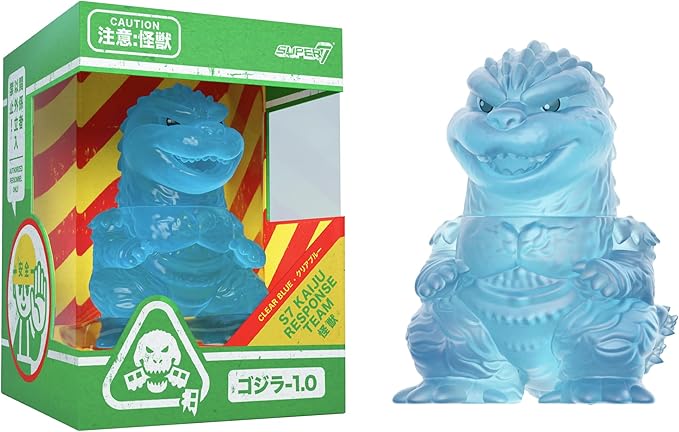 Super7 Fun! Fun! Toho Godzilla Minus One (Clear Blue) Vinyl Figure - 5" Toho Godzilla Action Figure - Classic Movie Collectibles and Retro Toys