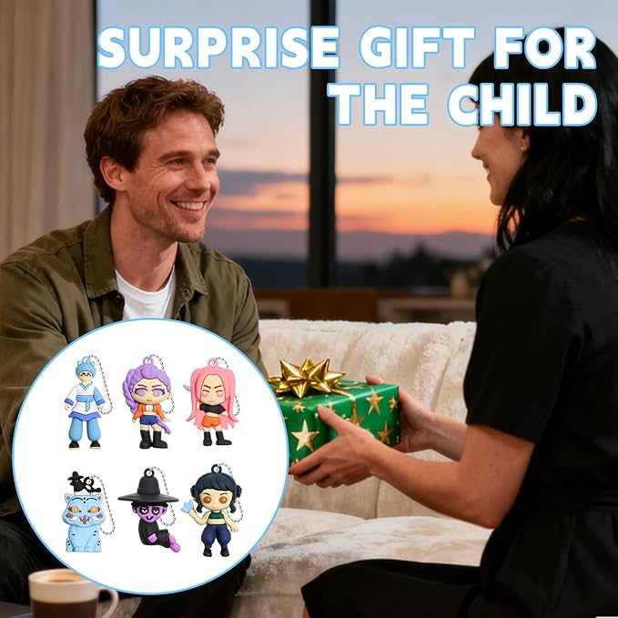 24Pcs Demon Hunters Action Figures, Korean Idol Dolls Mini Figurines Keychain Christmas Birthday Gifts