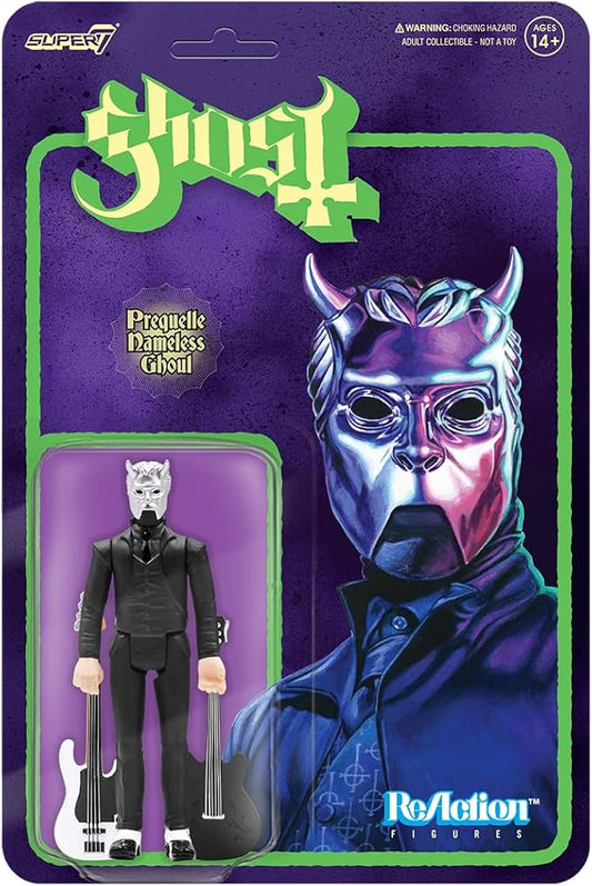 Super7 Ghost Prequelle Nameless Ghoul Reaction Figure - 3.75" Ghost Action Figure with Accessories Heavy Metal Collectibles and Retro Toys