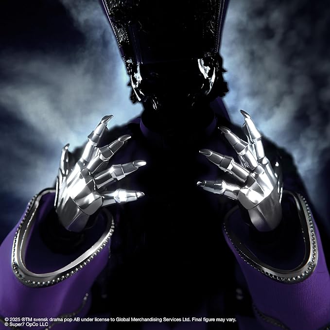 Super7 ULTIMATES! Ghost Papa V Perpetua - 7" Ghost Action Figure with Accessories - Heavy Metal Collectibles and Retro Toys