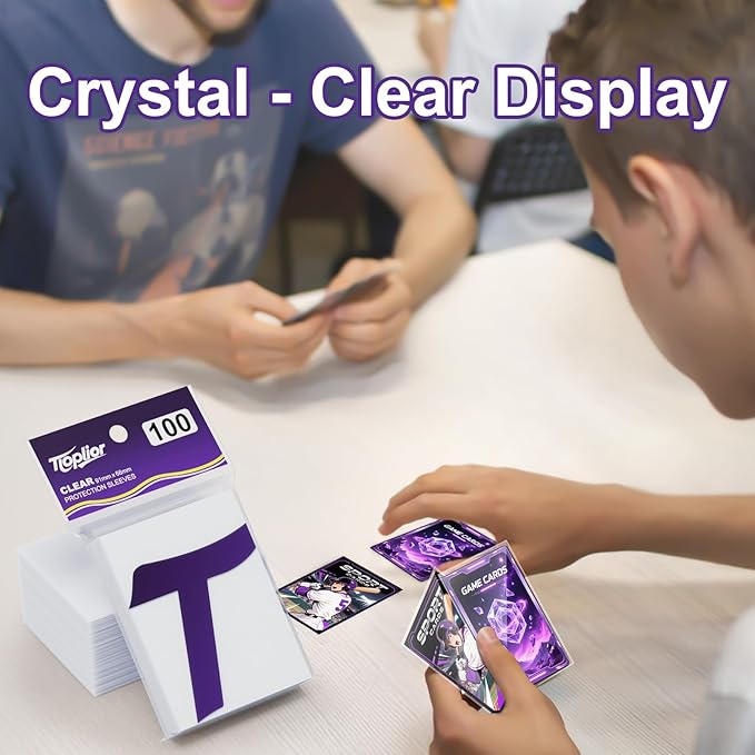 4000 Counts Card Sleeves,Soft Penny Sleeves for Trading Cards,Clear Plastic Card Protectors Fit for MTG,TCG,Baseball,Football,Sports,Game Cards