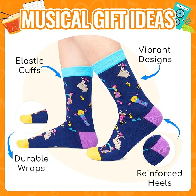 Zmart Gifts for Kpop Lovers - Anime Mahjong Broadway Musical Theater Gaming Socks