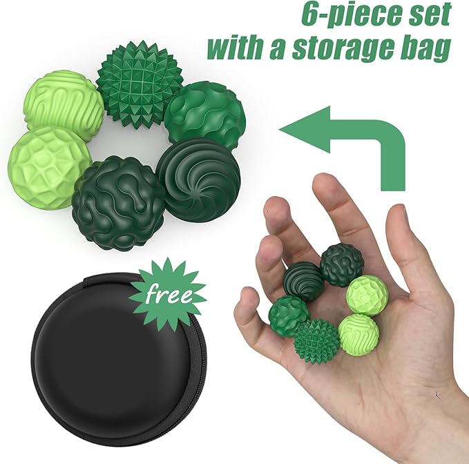 Magnetic Fidget Balls Toys, Silicone Sensory Stress Relief Toy for Adults,Teens with Autism, Anxiety, ADHD, Fidget Magnets & Magnetic Toy Fun Gift
