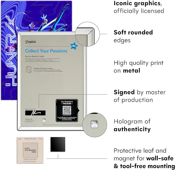 Displate Metal Poster KPop Demon Hunters (2025) - Netflix - Demon Hunters Trio - Huntrix Kpop Merch - Collectible Gift – Premium Decorations Wall Art Decor Gifts Movie Posters - 18.9x26.6 in