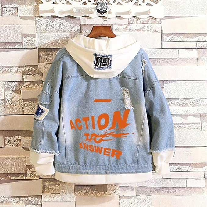 KPOP Skz Hoodie Denim Jacket Jean Coat Hoodies for Women Men