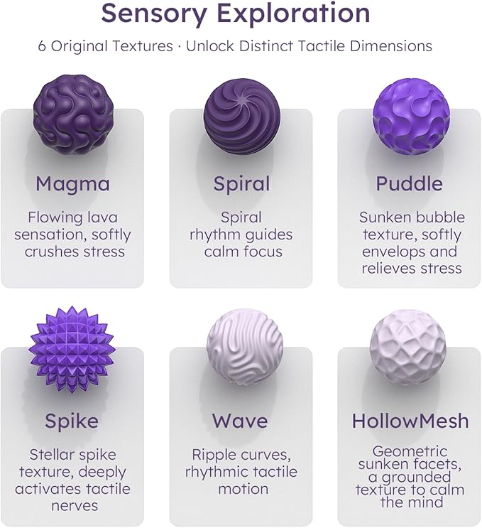 Magnetic Fidget Balls Toys, Silicone Sensory Stress Relief Toy for Adults,Teens with Autism, Anxiety, ADHD, Fidget Magnets & Magnetic Toy Fun Gift