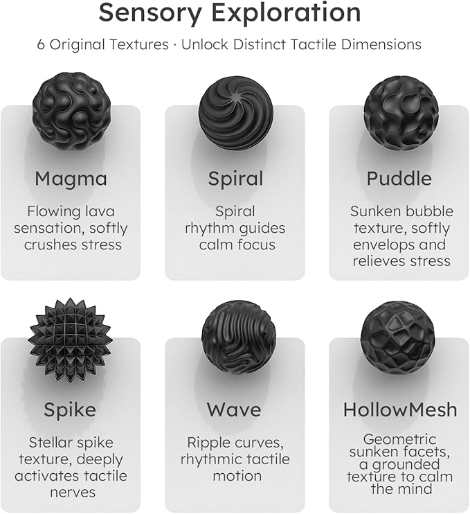 Magnetic Fidget Balls Toys, Silicone Sensory Stress Relief Toy for Adults,Teens with Autism, Anxiety, ADHD, Fidget Magnets & Magnetic Toy Fun Gift