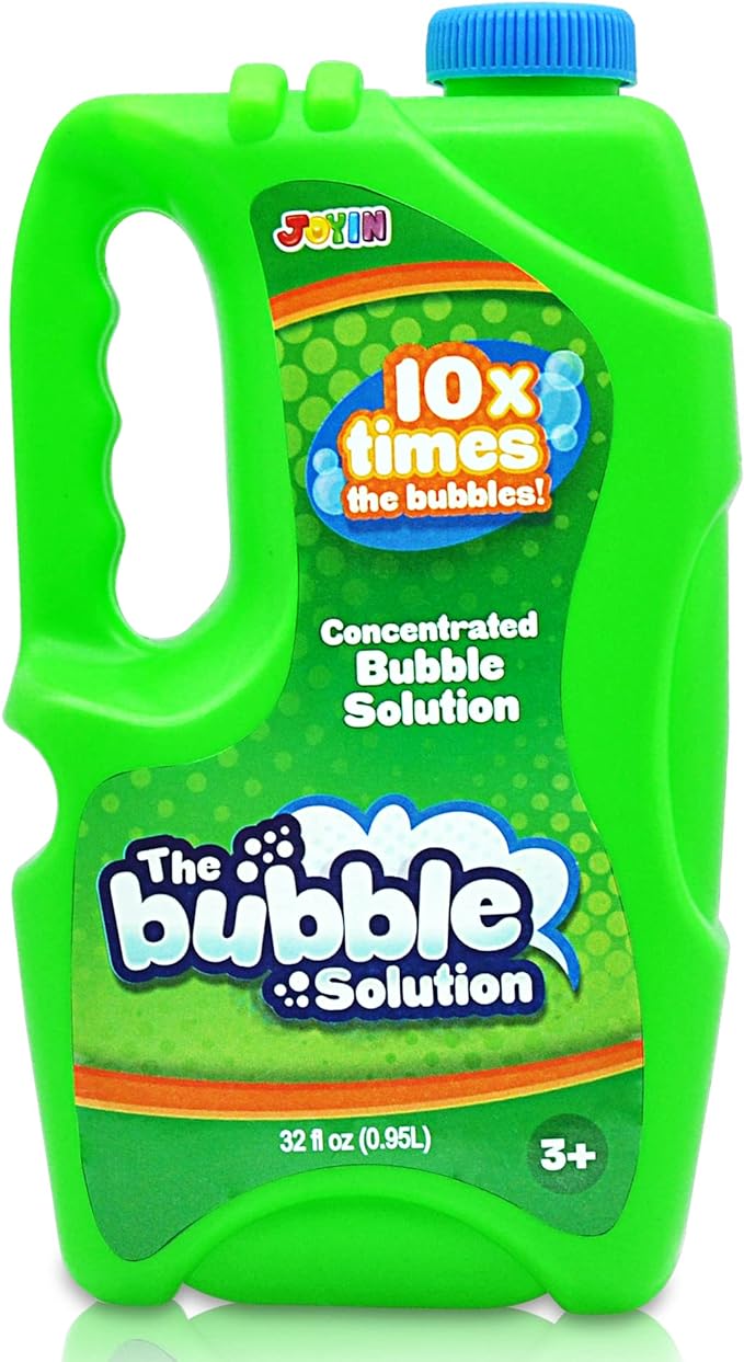 JOYIN 32 oz Concentrated Bubble Solution (Green) for Kids, Boys and Girls Summer Game, Party Favors, Summer Outdoor Fun, Educational Toys, and School Classroom Prizes