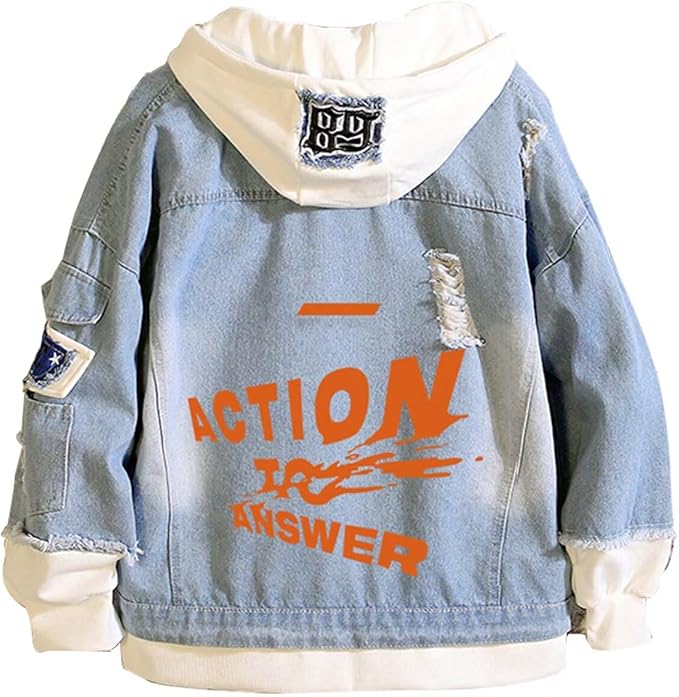 KPOP Skz Hoodie Denim Jacket Jean Coat Hoodies for Women Men