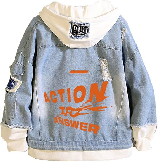 KPOP Skz Hoodie Denim Jacket Jean Coat Hoodies for Women Men