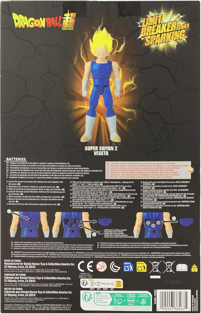 Limit Breaker Series Sparking - Dragon Ball - Super Saiyan 2 Vegeta 12" Action Figure