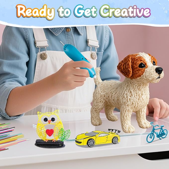 300 Pieces 3D Pen Refills Pack for 3Doodler Start+ Pen 15 Colors 2.5 mm Low Temperature 3D Pencil PCL Filaments Not Compatible with Other 3D Printing Pens