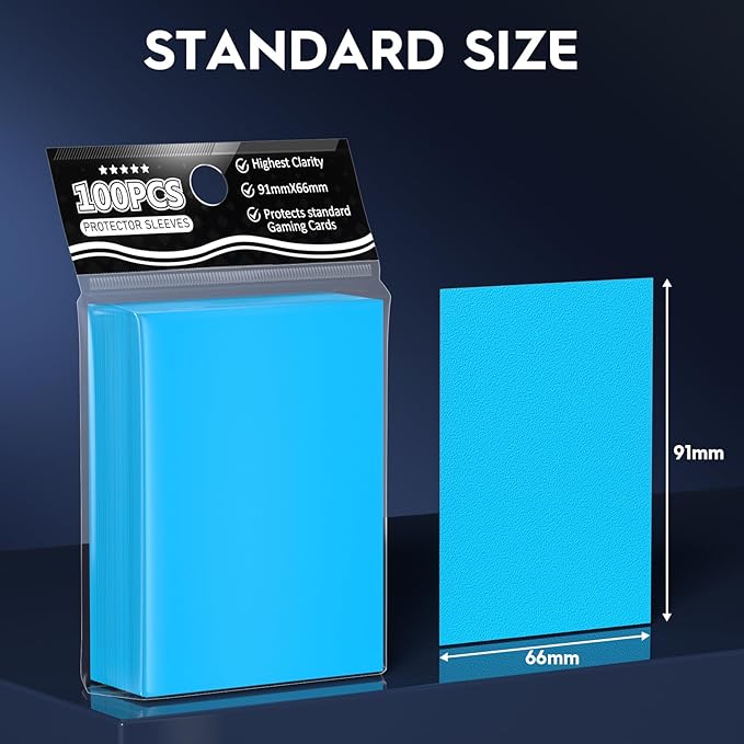 1000ct Trading Card Sleeves Perfect Fit MTG Matte Sleeve, Soft Sports Card Protector for Photocard, Standard TCG Cards Sleeves Fit for MTG 66 * 91 mm