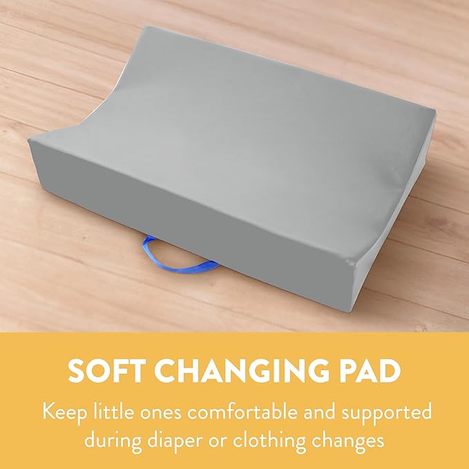 Contoured Changing Pad, Baby Essentials, Grey/Light Grey