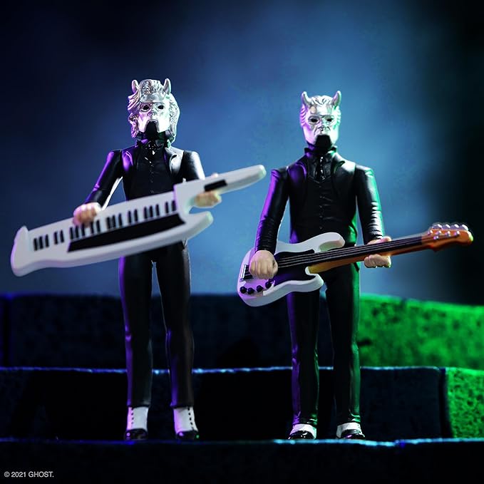 Super7 Ghost Prequelle Nameless Ghoulette Reaction Figure - 3.75" Ghost Action Figure with Accessories Heavy Metal Collectibles and Retro Toys