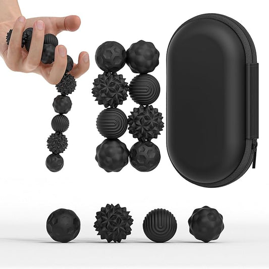 Magnetic Fidget Balls Toys, Silicone Sensory Stress Relief Toy for Adults,Teens with Autism, Anxiety, ADHD, Fidget Magnets & Magnetic Toy Fun Gift