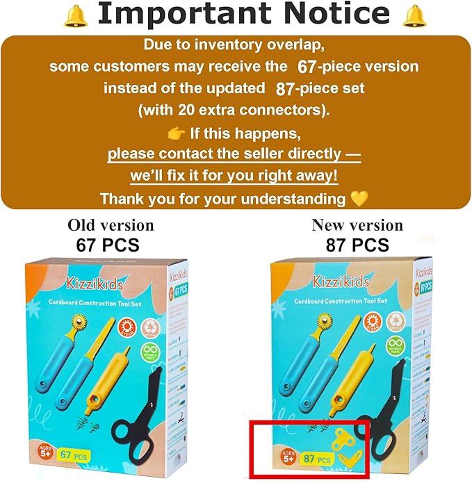 Cardboard Tools for Kids with Cutter &Tool Box, 87 PCS Cardboard Construction Kit for Family & Team Activities, Creative STEM Educational Toys Gift for Boys and Girls Aged 5+
