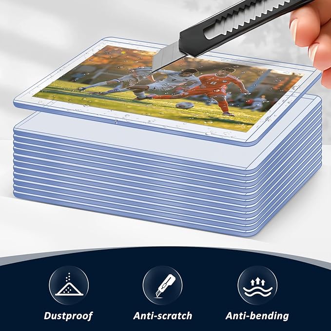 30 Pack Top Loads for Cards 3"x4" Hard Plastic Card Sleeves Baseball Card Protectors Hard Plastic Sports Card Holder for Trading Cards, Baseball Cards, Game Cards