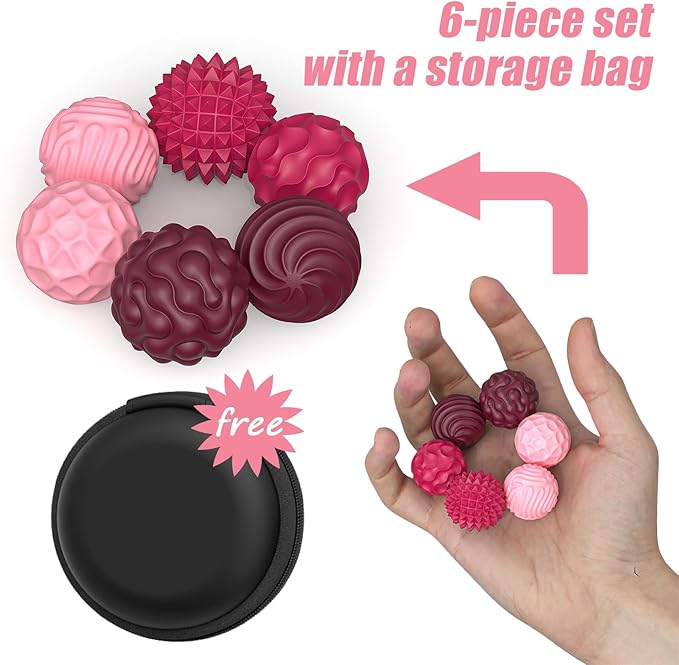Magnetic Fidget Balls Toys, Silicone Sensory Stress Relief Toy for Adults,Teens with Autism, Anxiety, ADHD, Fidget Magnets & Magnetic Toy Fun Gift