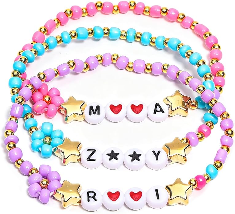 AICase for Korea-Pop Merch Gifts Toys Birthday Decorations Bracelets Outfit Costume 3 Pcs Stackable Stretch Friendship Beaded Bracelets Merchandise Jewelry Gifts for Fans Christmas Stocking