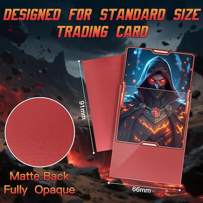 1200ct Matte Card Sleeves - Premium Card Protectors for Trading Cards, MTG, TCG,Magic, and Collectible Card Games - Soft Touch Finish for Smooth Shuffling and Handling