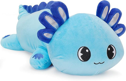 Officygnet Axolotl Plush, 13" Soft Stuffed Animal Plush Toy, Cute Axolotl Plushies Pillow, Kawaii Plushies Dolls for Kids, Blue Axolotl Gift for Girls Boys