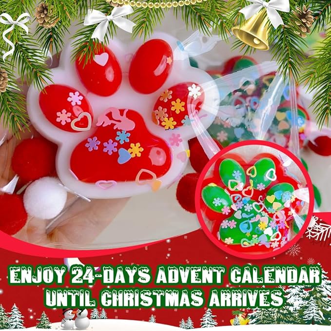 Cat Paw Squeeze Toys, 2026 New Cat Paw Fidget Toy, Soft Cat Paw Sensory Toy for Desk, Cute Cat Paw Squishy for Stress Relief (Style-F)