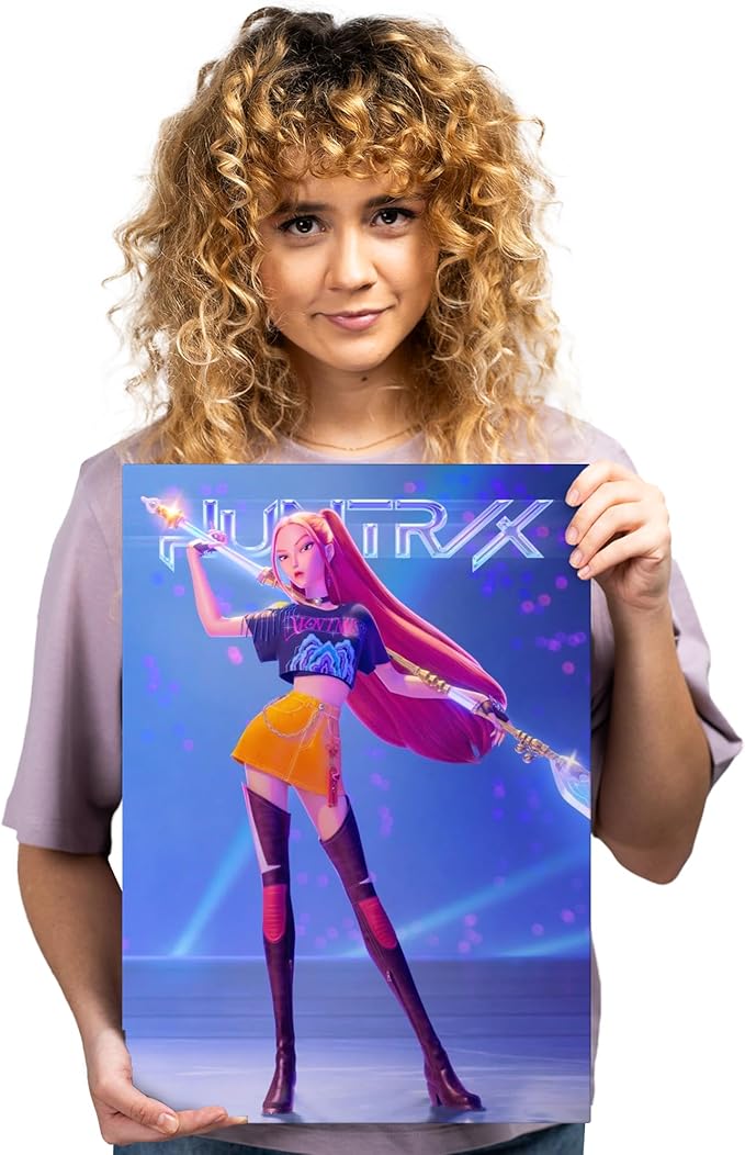 Displate Metal Poster KPop Demon Hunters (2025) - Netflix - Mira - Huntrix Kpop Merch - Collectible Gift – Premium Decorations Wall Art Decor Gifts Movie Posters - 12.6x17.7 in