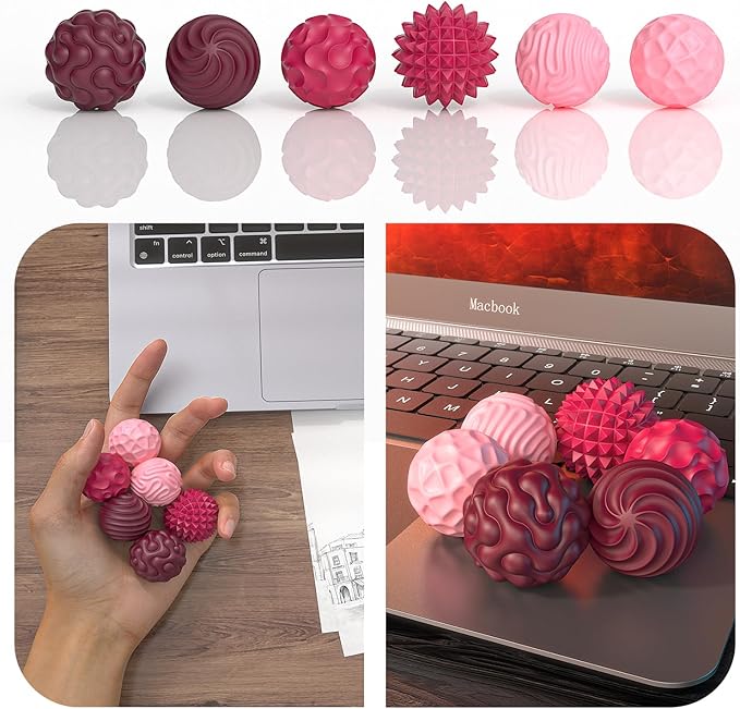 Magnetic Fidget Balls Toys, Silicone Sensory Stress Relief Toy for Adults,Teens with Autism, Anxiety, ADHD, Fidget Magnets & Magnetic Toy Fun Gift