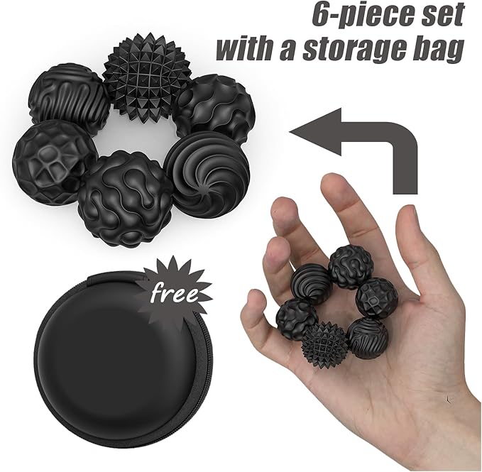 Magnetic Fidget Balls Toys, Silicone Sensory Stress Relief Toy for Adults,Teens with Autism, Anxiety, ADHD, Fidget Magnets & Magnetic Toy Fun Gift