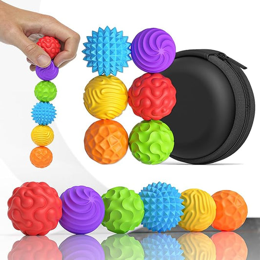 Magnetic Fidget Balls Toys, Silicone Sensory Stress Relief Toy for Adults,Teens with Autism, Anxiety, ADHD, Fidget Magnets & Magnetic Toy Fun Gift