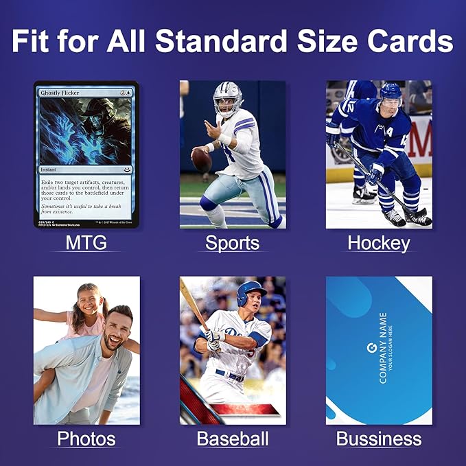 200 Counts Card Sleeves,Clear Penny Sleeves for Trading Cards,Baseball Card Sleeve,Soft Plastic Card Protectors Fit for MTG,TCG,Games,Sports Standard Cards