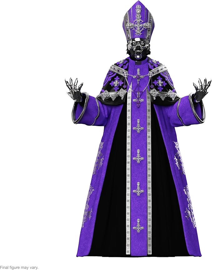 Super7 ULTIMATES! Ghost Papa V Perpetua - 7" Ghost Action Figure with Accessories - Heavy Metal Collectibles and Retro Toys