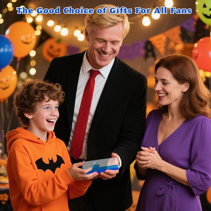 Anime Figure Merch Unsinkable Ship Model Pirate Boat in a Bottle Box，Non Sinking Acrylic Cruise Ship Fluid Drift Bottle Desk for Decor Ornament Fans Gifts (B)