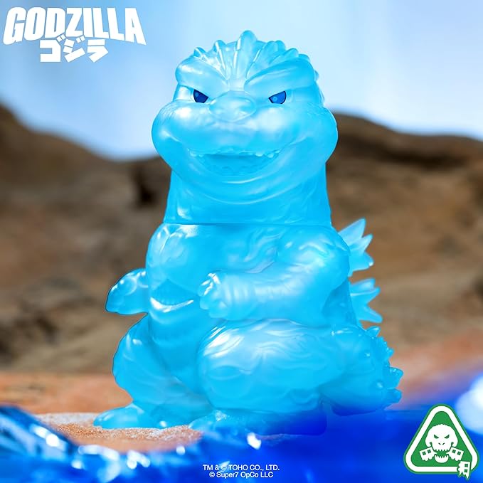 Super7 Fun! Fun! Toho Godzilla Minus One (Clear Blue) Vinyl Figure - 5" Toho Godzilla Action Figure - Classic Movie Collectibles and Retro Toys