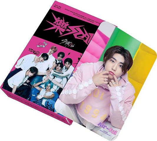 KPOPBTS Stray Kids New Album 樂 Star Photocards Gift for SKZ Fans KPOP Lomo Cards Set Merchandise