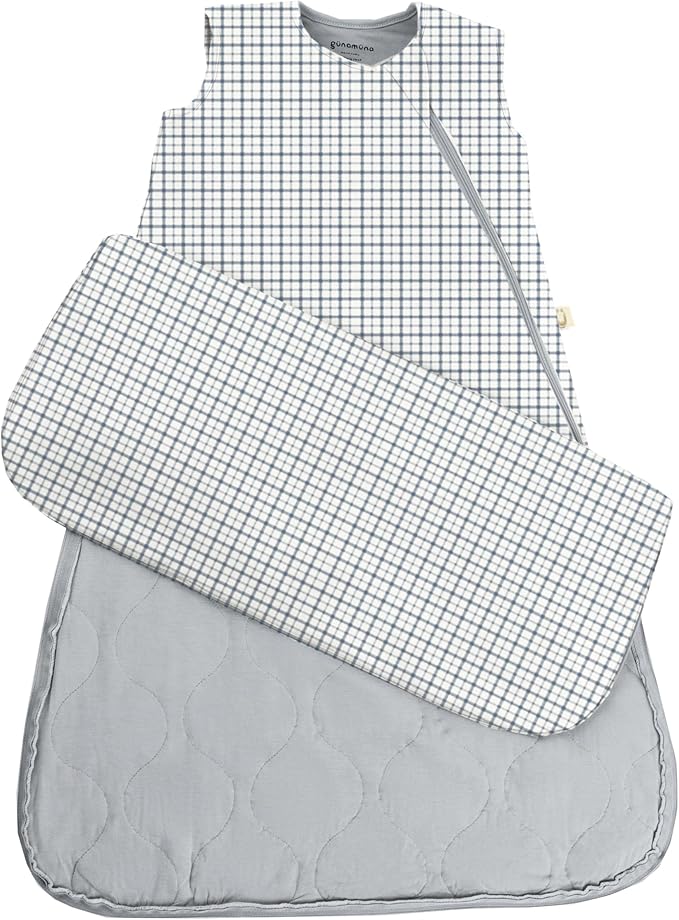 GUNAMUNA günamüna Unisex Baby, Toddler Wearable Blanket, Sleeping Bag Bamboo Rayon, Sleep Sack with Diaper Zipper, 2.6 TOG