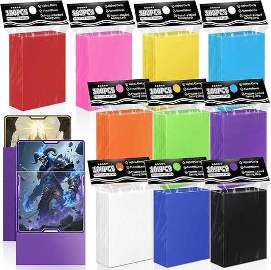 1000ct Trading Card Sleeves Perfect Fit MTG Matte Sleeve, Soft Sports Card Protector for Photocard, Standard TCG Cards Sleeves Fit for MTG 66 * 91 mm