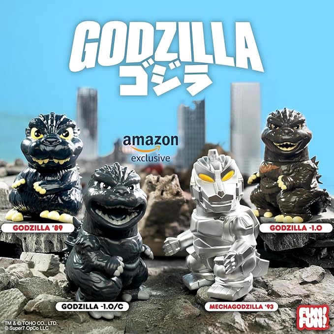 Super7 Fun! Fun! Toho Godzilla '89 Vinyl Figure - 5" Toho Godzilla Action Figure Kaiju - Classic Movie Monster Fans Collectibles & Retro Toys - Movie Model for Collectors & Display Figurine