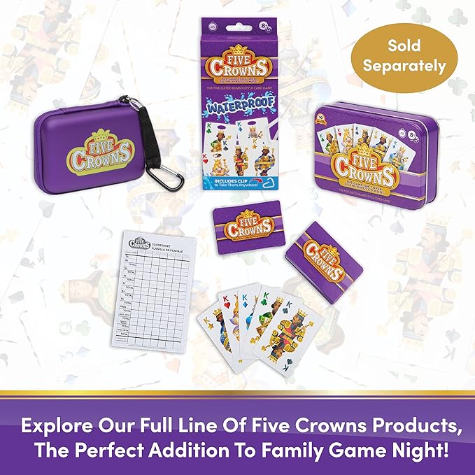 Five Crowns Jr Card Games for Kids – Family Games Night, Card Games for Families, Multi-Player, Screen Free, Travel Games, Playing Cards, Family Activities