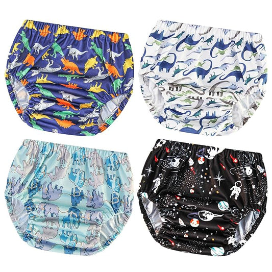 Joyo roy Plastic Underwear for Potty Training Diaper Covers For Boys Plastic Underwear Leakproof Rubber Pants For Toddlers Rubber Pants for Potty Training Waterproof Cloth Diaper Covers Boys 6T