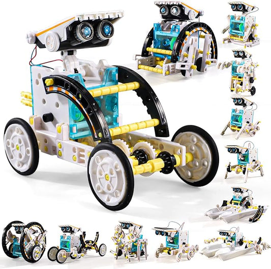 Lucky Doug Toys for Ages 8-13,12-in-1 STEM Solar Robot Kit Toys Gifts for Kids 8 9 10 11 12 13 Years Old, Educational Building Science Experiment Set Gifts for Kids Boys Girls