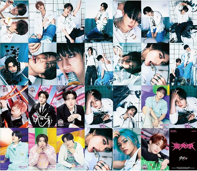 KPOPBTS Stray Kids New Album 樂 Star Photocards Gift for SKZ Fans KPOP Lomo Cards Set Merchandise