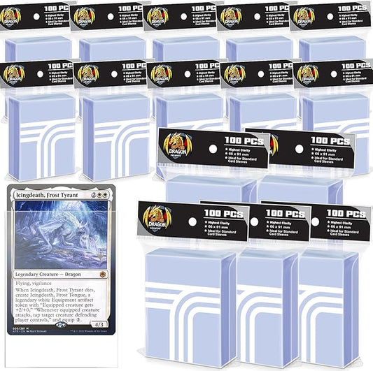 1500 Count Baseball Card Sleeves, Soft Trading Card Sleeve Fit ForMtg,TCG,CCG,Magic,Football,Sports,Photocard Sleeves (66x91mm)